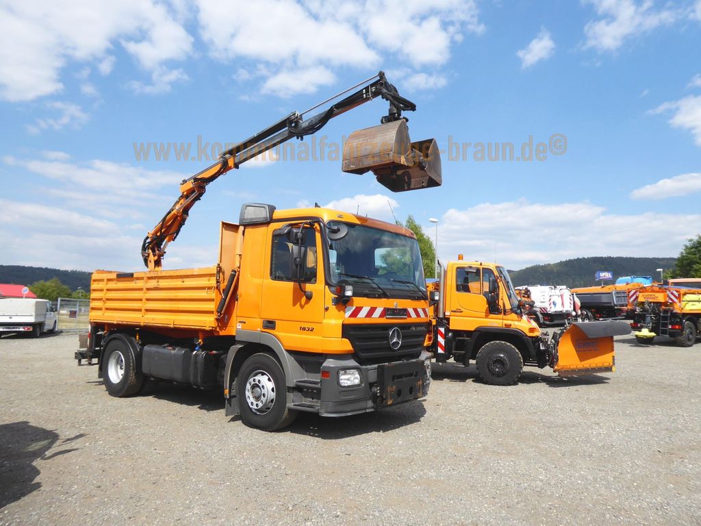 Mercedes-Benz Actros 1832 Wechselsystem*Kipper/Kran*Winterdien