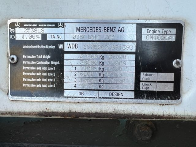 Mercedes-Benz SK 2538 V8 6x2 /Blatt - Luft / Lenk / Liftachse - Photo 23