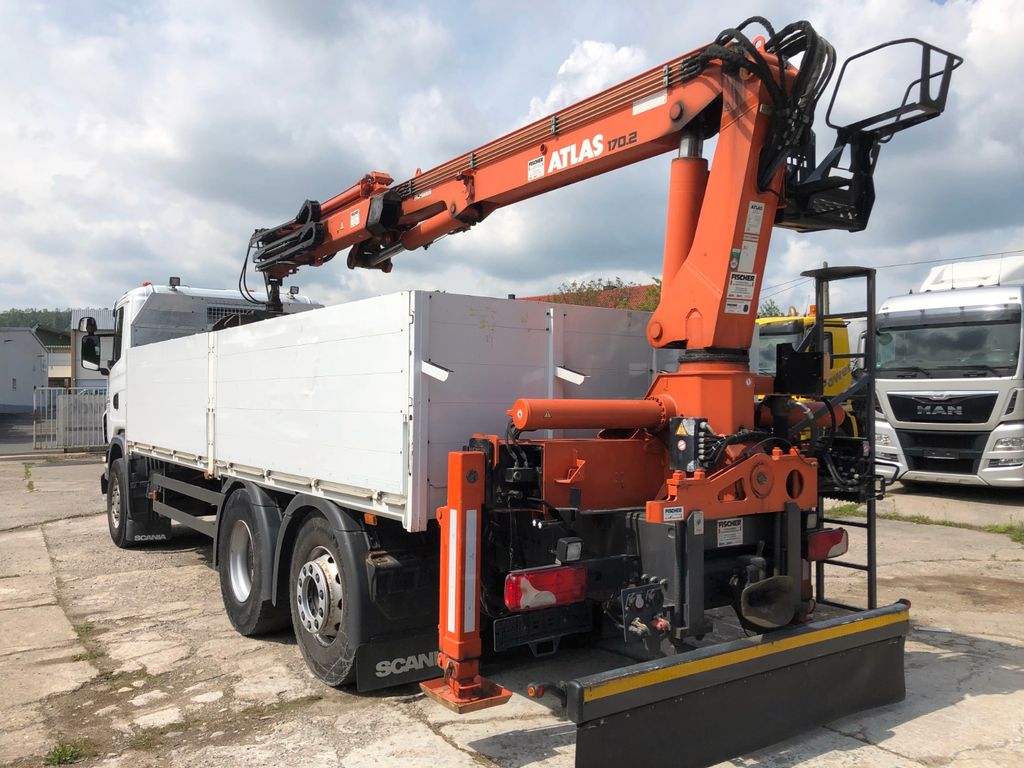 Scania 440 Baustoff Atlas Kran 170-2V-A12 Zange Lenkach - Photo 15