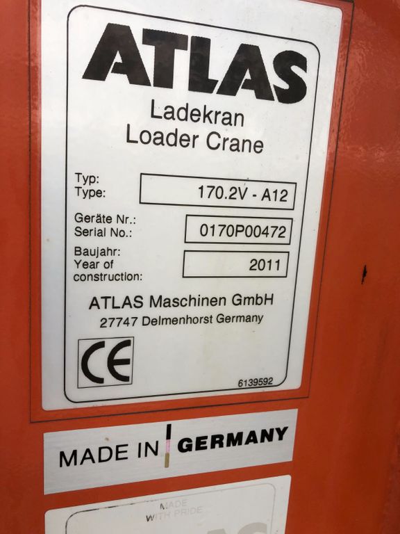 Scania 440 Baustoff Atlas Kran 170-2V-A12 Zange Lenkach - Photo 17