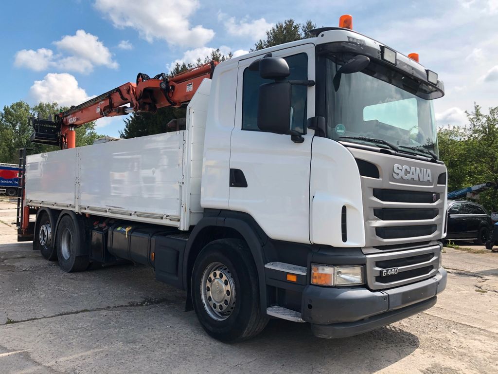 Scania 440 Baustoff Atlas Kran 170-2V-A12 Zange Lenkach - Photo 23