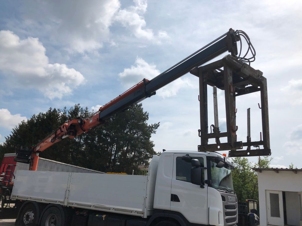 Scania 440 Baustoff Atlas Kran 170-2V-A12 Zange Lenkach - Photo 31