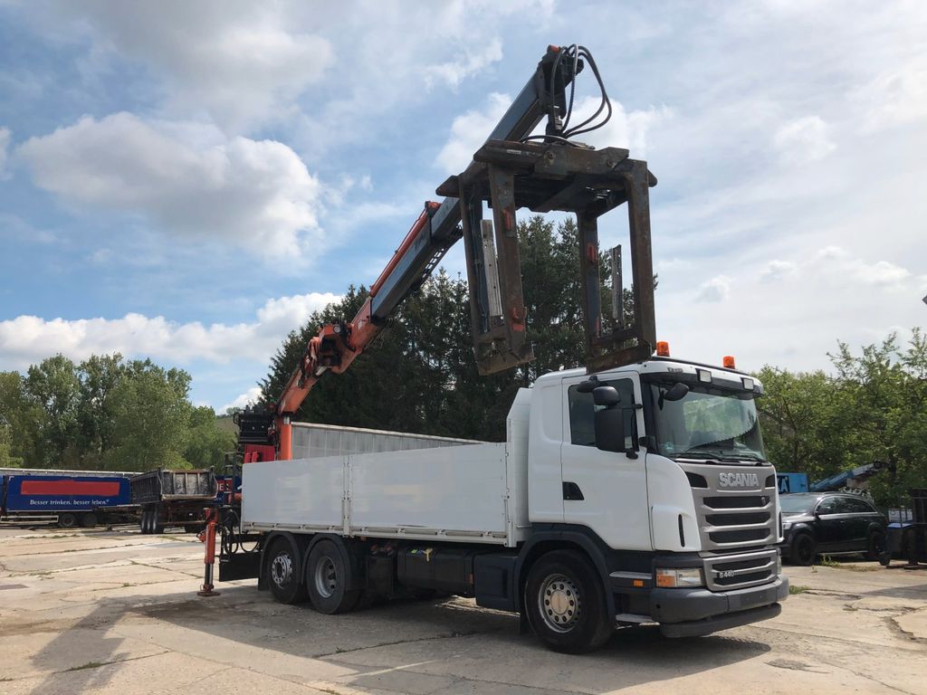 Scania 440 Baustoff Atlas Kran 170-2V-A12 Zange Lenkach - Photo 6