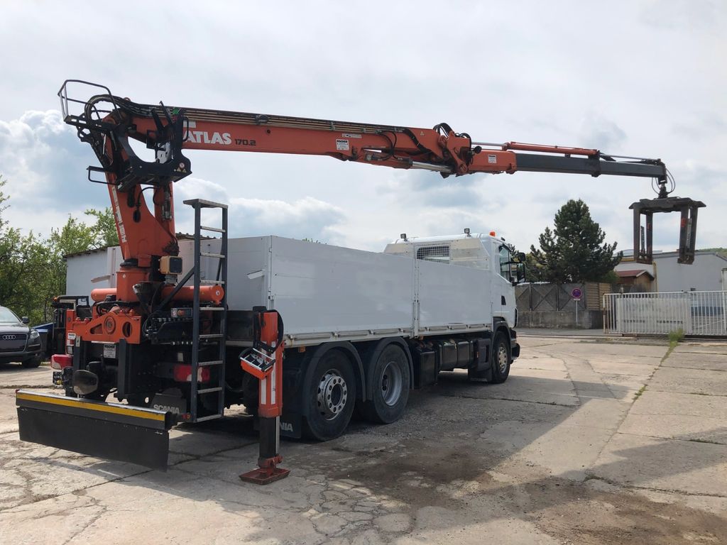 Scania 440 Baustoff Atlas Kran 170-2V-A12 Zange Lenkach - Photo 8