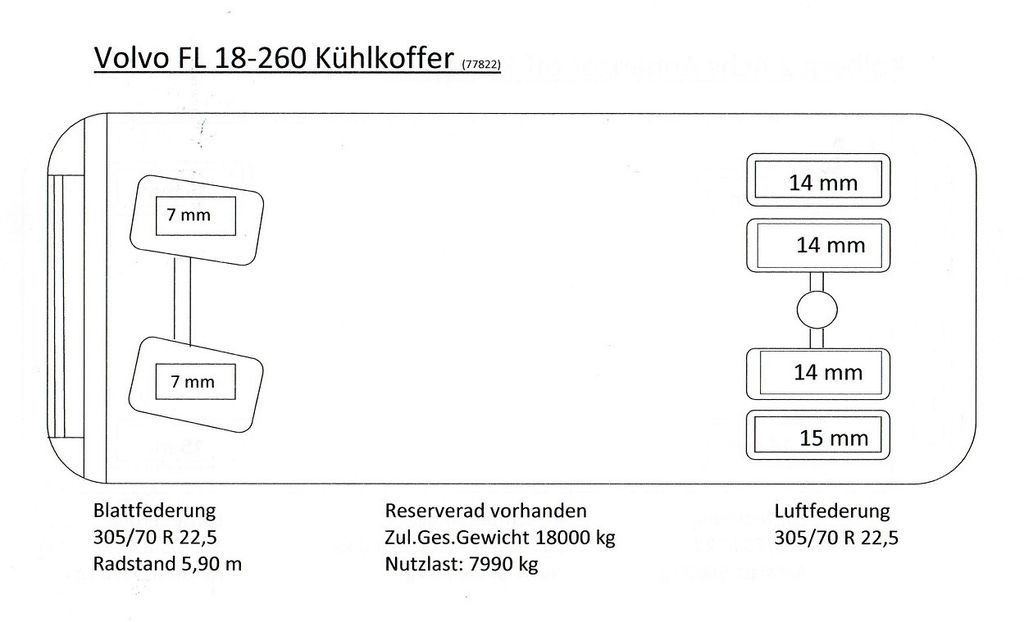 Volvo FL 18-260 Tiefkühl 4x2 Thermoking LBW - Photo 40