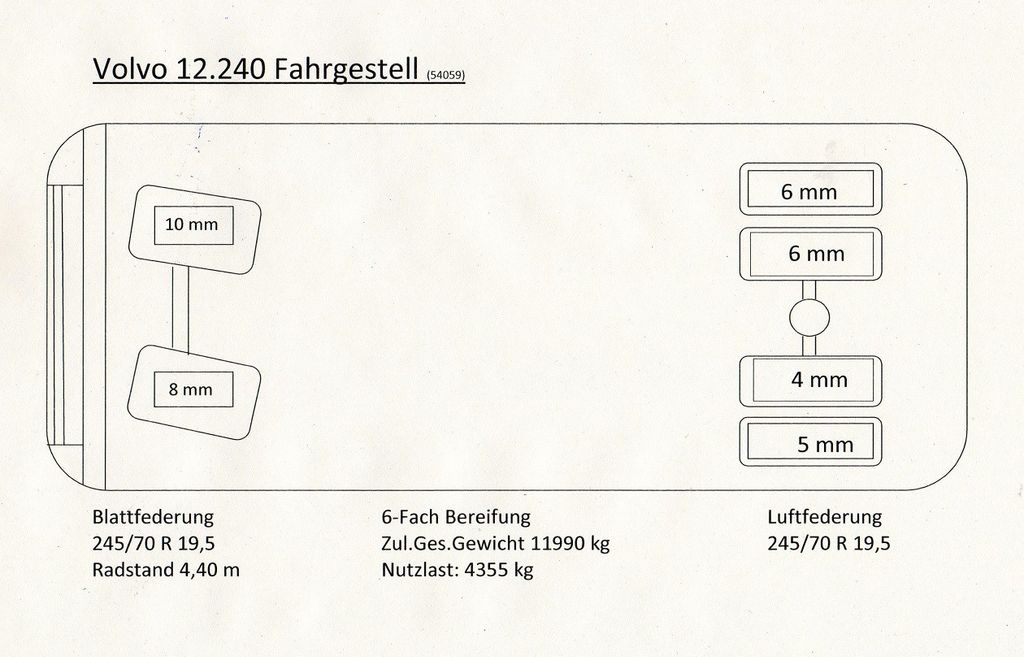 Volvo FL 12 -240 Chassis 11,9 to Klima 4x2 - Photo 19