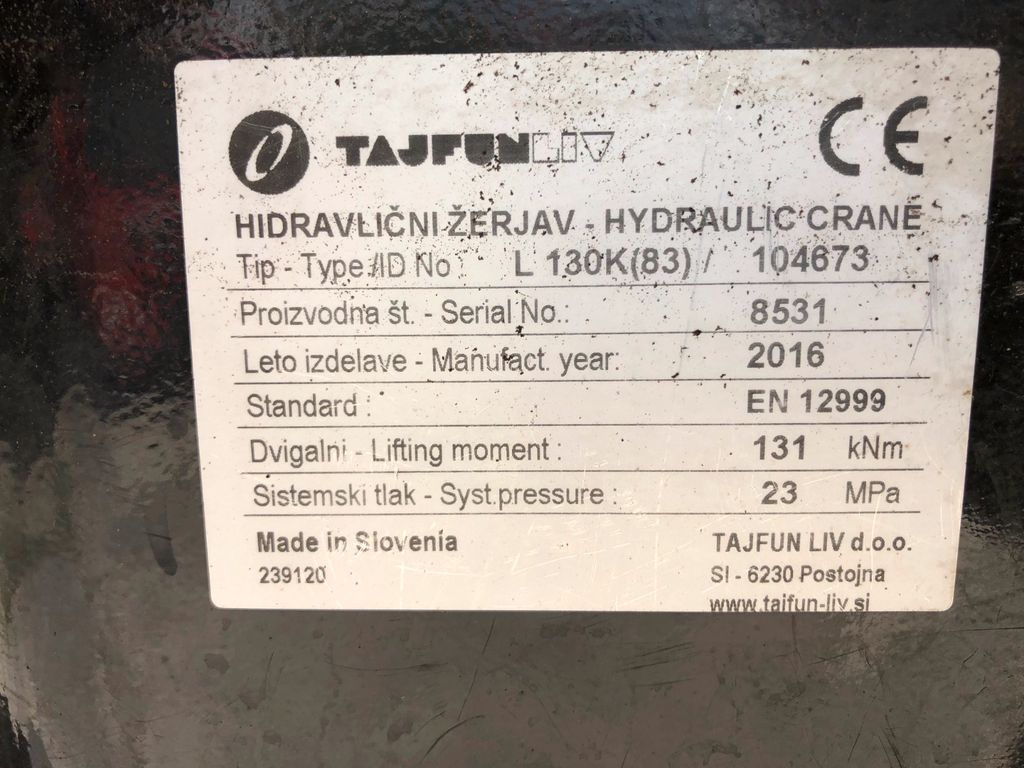 Volvo FH 13 540 Kran Tajfun LIV L 130K 83 mit Kabine - Photo 2